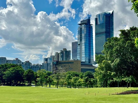  白天城市外景 