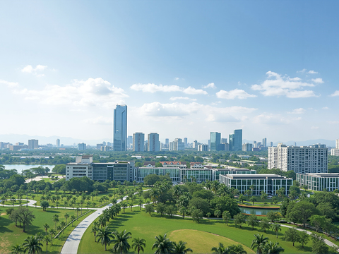  白天城市外景 