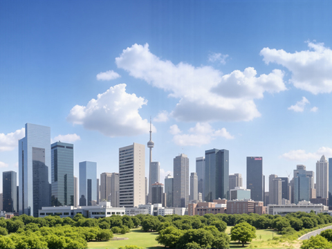  白天城市外景 