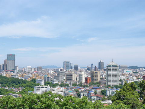  城市白天外景 