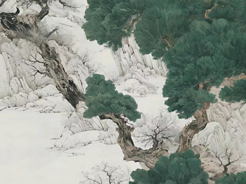  现代简约 装饰画 油画 壁画 抽象画 人物动物 卡通 