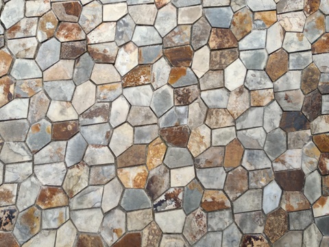  高清碎拼冰裂地面文化墙文化石 