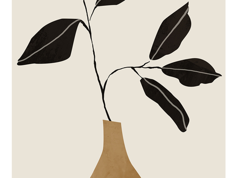  现代简约 装饰画 油画 壁画 抽象画 人物动物 卡通 