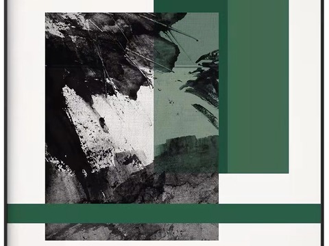  现代简约 装饰画 油画 壁画 抽象画 人物动物 卡通 