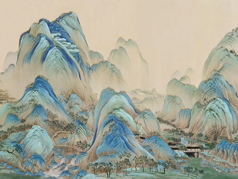  现代简约 装饰画 油画 壁画 抽象画 人物动物 卡通 