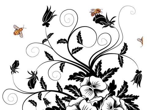  现代凹凸 黑白凹凸 装饰花纹 