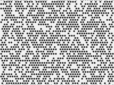  无缝圆孔错位排列金属冲孔铝板贴图 