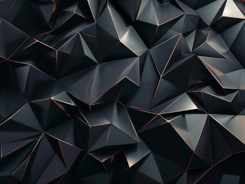  3D浮雕立体砖墙背景 