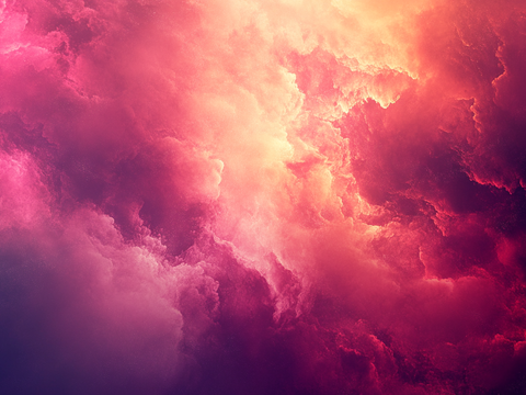  梦幻云彩科幻电视屏幕 