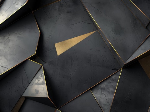  3D浮雕立体砖墙背景 