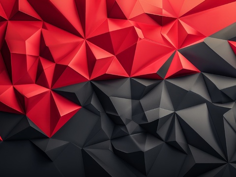  3D浮雕立体砖墙背景 