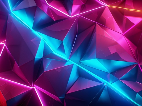  3D浮雕立体砖墙背景 