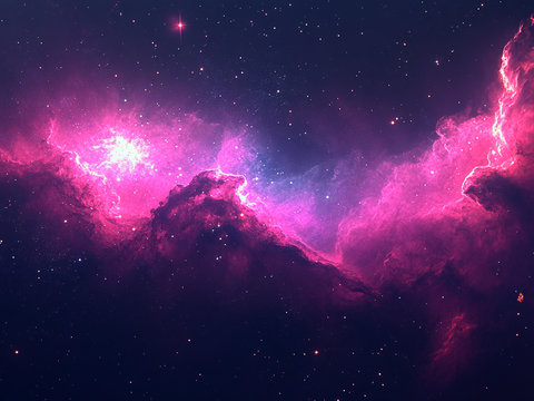  梦幻云彩科幻电视屏幕 