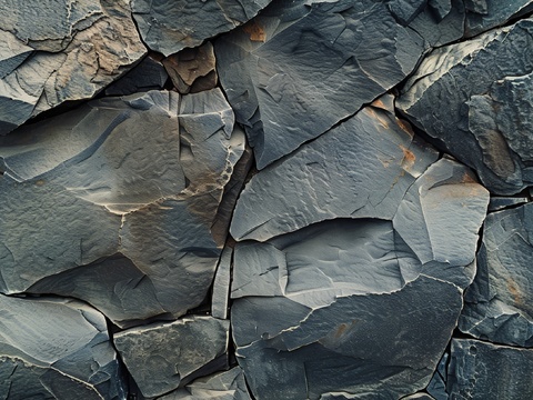  3D浮雕立体砖墙背景 