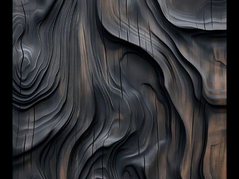  3D浮雕立体砖墙背景 