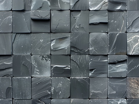  3D浮雕立体砖墙背景 