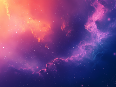  梦幻云彩科幻电视屏幕 