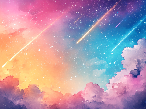  梦幻云彩科幻电视屏幕 