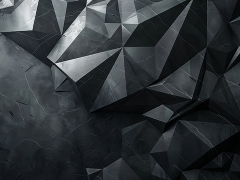  3D浮雕立体砖墙背景 