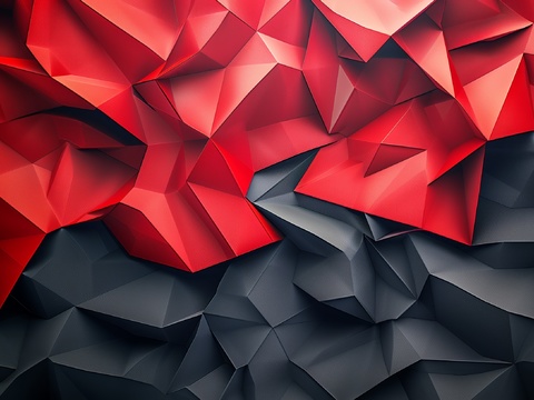  3D浮雕立体砖墙背景 