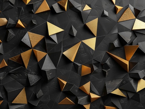  3D浮雕立体砖墙背景 