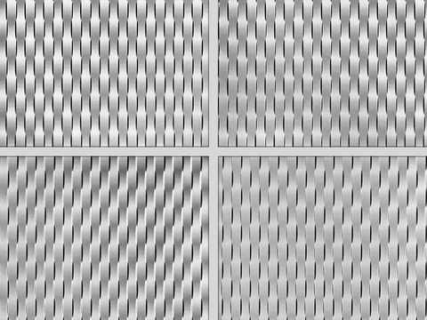  无缝灰色编织金属网 不锈钢花纹金属板 编织纹装饰金属墙板吊顶 