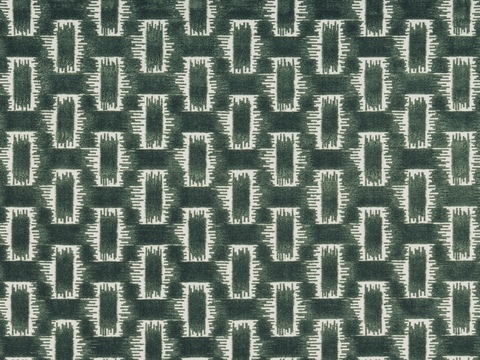  綠色格子幾何布紋 