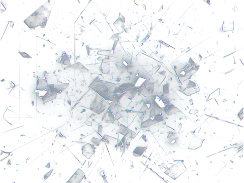  PNG格式免扣破碎玻璃 