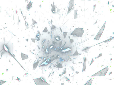  PNG格式免扣破碎玻璃 