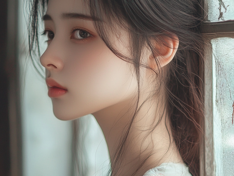  美女人物肖像挂画装饰画 