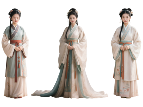 PS免抠古装女子 古代丫鬟 小姐丫鬟 古装美女 影视剧角色 