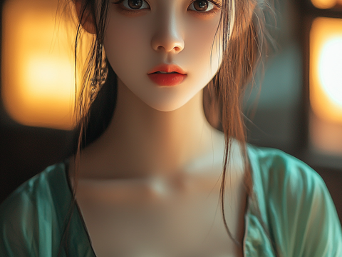  美女人物肖像挂画装饰画 