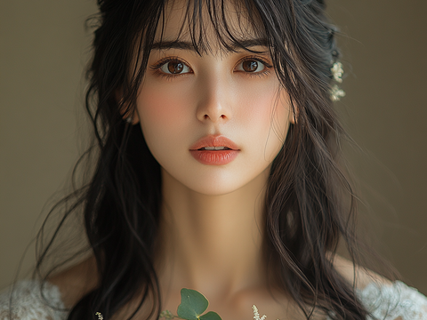  美女人物肖像挂画装饰画 