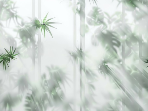  夹丝艺术玻璃幕墙隔断 