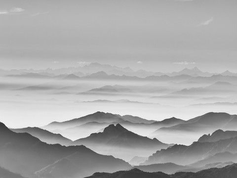  新中式水墨字画 山水装饰画 