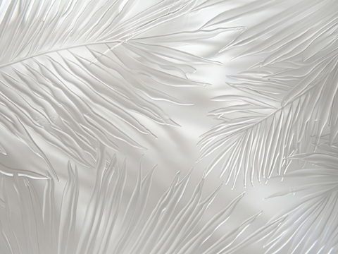  夹丝磨砂玻璃幕墙植物隔断 