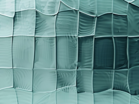  夹丝磨砂玻璃幕墙植物隔断 