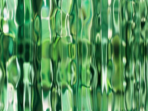  夹丝磨砂玻璃幕墙植物隔断 