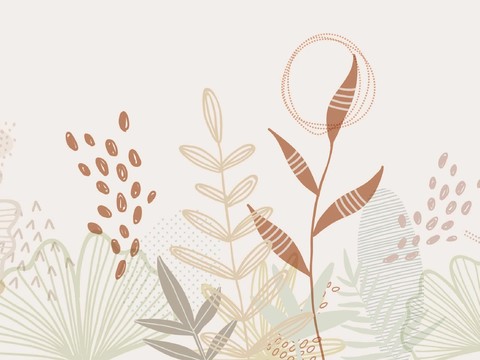  兒童壁紙壁畫墻紙_植物主題壁紙 