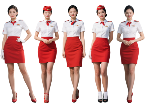 PS免抠现代人物 空姐 空乘人员 乘务人员 航空美女 