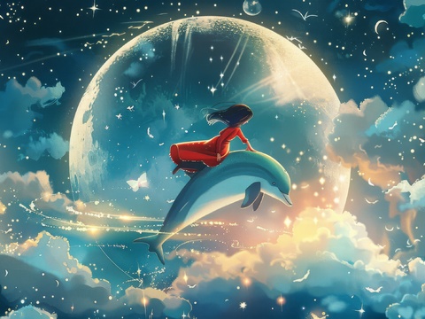  儿童房卡通壁纸壁画 