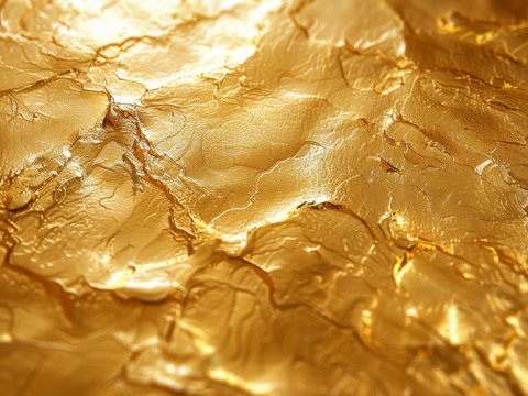  金属金箔黄金涂抹 