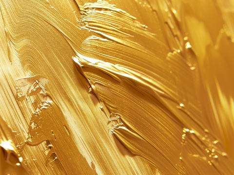  金属金箔黄金涂抹 
