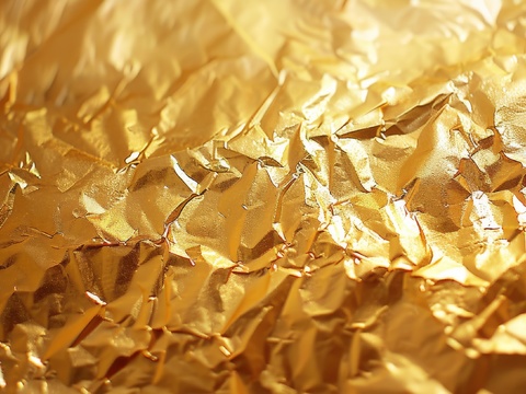  金属金箔黄金涂抹 