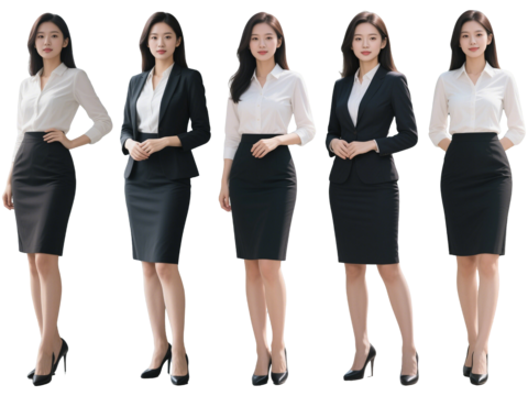  PS免抠现代美女 职业装美女 正装美女 职业装模特 职场女性 