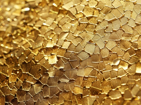  金属金箔黄金涂抹 