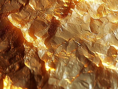  金属金箔黄金涂抹 