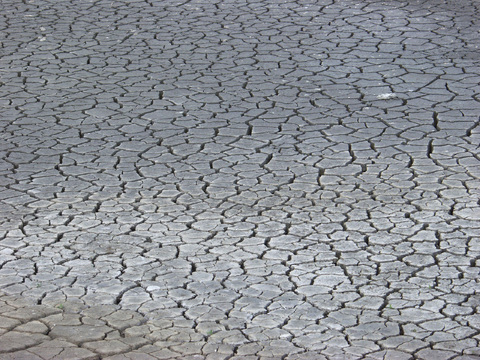  裂纹泥土地面 