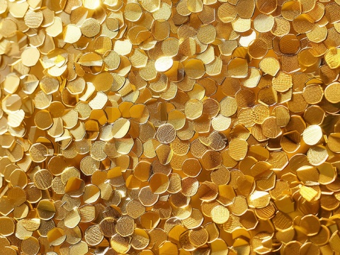  金属金箔黄金涂抹 