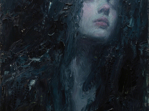  人物油画 